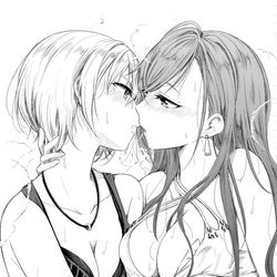 This is a pixiv picture whose title is じゅりなつ水着.