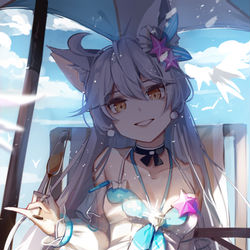 This is a pixiv picture whose title is 夏日女王.