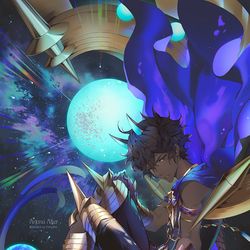 This is a pixiv picture whose title is Mahāpralaya.