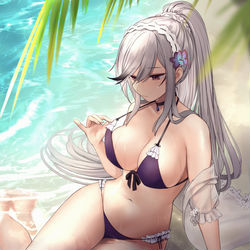 This is a pixiv picture whose title is 水着ダンケルク.
