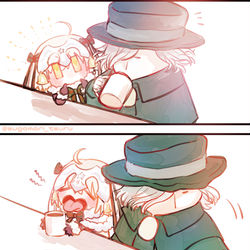 This is a pixiv picture whose title is 巌窟王とサンタとコーヒーとはちみつ.