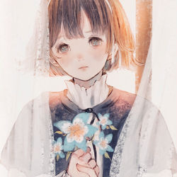 This is a pixiv picture whose title is 終わるの、怖い？.
