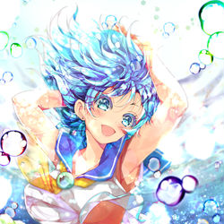 This is a pixiv picture whose title is 水中セーラー.