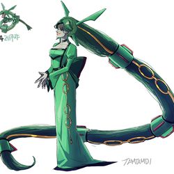 This is a pixiv picture whose title is 384.レックウザ.