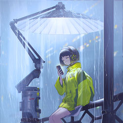 This is a pixiv picture whose title is Rain.