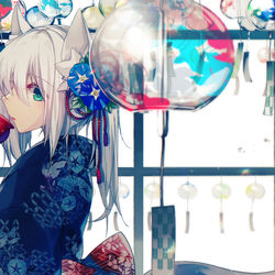 This is a pixiv picture whose title is 風鈴.