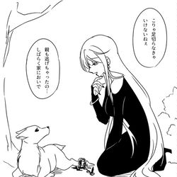 This is a pixiv picture whose title is 動物保護しただけ.