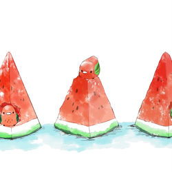 This is a pixiv picture whose title is すいか.