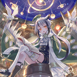 This is a pixiv picture whose title is フクロウ学者.