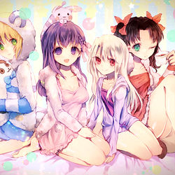 This is a pixiv picture whose title is パジャマなパーティー.
