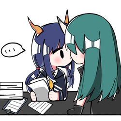 This is a pixiv picture whose title is 下属不准啵上司嘴XD.