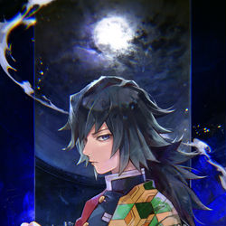This is a pixiv picture whose title is 冨岡義勇.