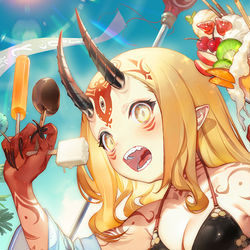This is a pixiv picture whose title is イバラギン.