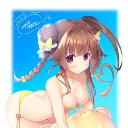 This is a pixiv picture whose title is 球磨ちゃん進水日.