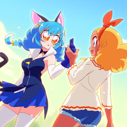 This is a pixiv picture whose title is 借り.