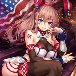 This is a pixiv picture whose title is バニーサラトガ.