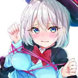 This is a pixiv picture whose title is ｢ほどくの手伝って...｣.