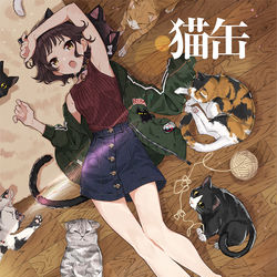 This is a pixiv picture whose title is neko.