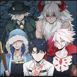 This is a pixiv picture whose title is 私が聖杯戦争に参加するならどのサーヴァントを連れているか（略.