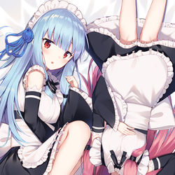 This is a pixiv picture whose title is メイドな琴葉姉妹.