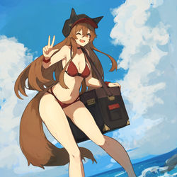 This is a pixiv picture whose title is 水着.