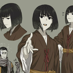 This is a pixiv picture whose title is 隻狼らくがきまとめ.