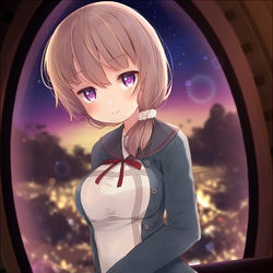 This is a pixiv picture whose title is ぱっつん娘のお母さん.