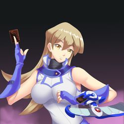 This is a pixiv picture whose title is 天上院明日香 「Card Transformation」.