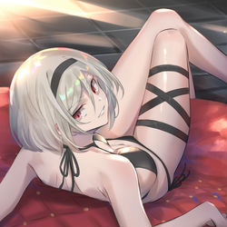 This is a pixiv picture whose title is 闇ジータ　（ver水着）.