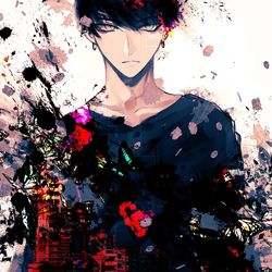 This is a pixiv picture whose title is Insanity.