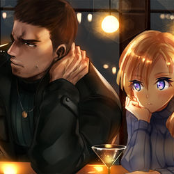 This is a pixiv picture whose title is 誘いたい誘えない.