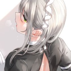 This is a pixiv picture whose title is 背中.