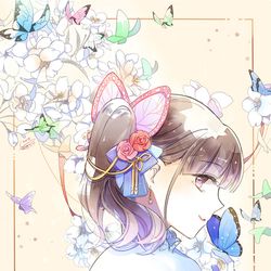This is a pixiv picture whose title is 栗花落カナヲ.