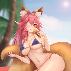 This is a pixiv picture whose title is 玉藻の前.