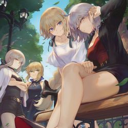 This is a pixiv picture whose title is ファッションモデル「セイバー・ジャンヌ・オルタ」.