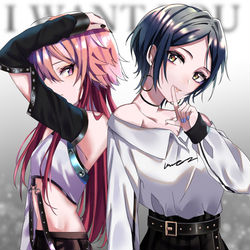 This is a pixiv picture whose title is 飛鳥×奏.