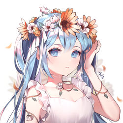 This is a pixiv picture whose title is Summer Miku.