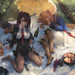 This is a pixiv picture whose title is Picnic with a friend.