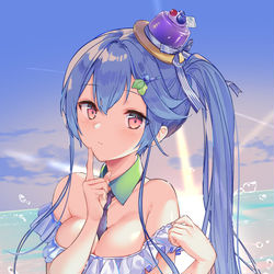 This is a pixiv picture whose title is 夜涼み.