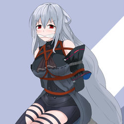 This is a pixiv picture whose title is 斯卡蒂.