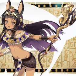 This is a pixiv picture whose title is エジプト神.