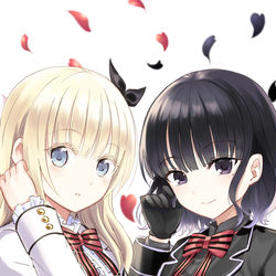 This is a pixiv picture whose title is 白と黒.