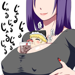 This is a pixiv picture whose title is まりちゃのタピオカチャレンジ.