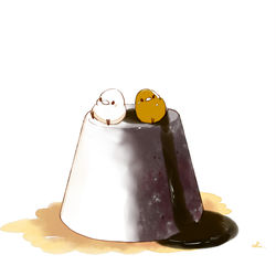 This is a pixiv picture whose title is ごま豆乳プリン.