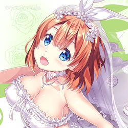 This is a pixiv picture whose title is ウェディング四葉.