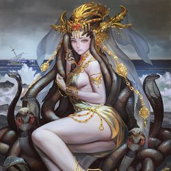 This is a pixiv picture whose title is 魔卡幻想-美杜莎.