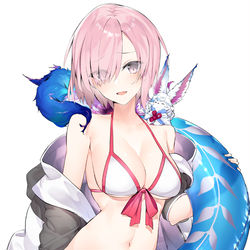 This is a pixiv picture whose title is お誘いマシュ.