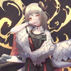 This is a pixiv picture whose title is イフリート.