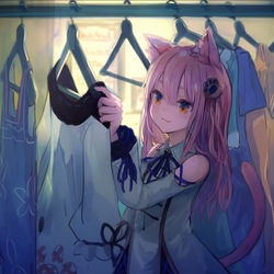 This is a pixiv picture whose title is この服にしようかな.