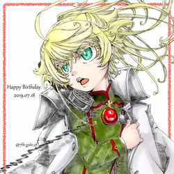 This is a pixiv picture whose title is 【幼女戦記】ターニャ誕生日１回目.